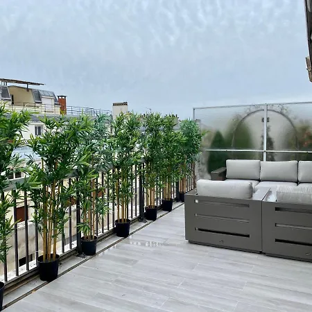 Sublime Terrasse Vue Tour Eiffel & Arc De Triomphe 16e דירה פריז